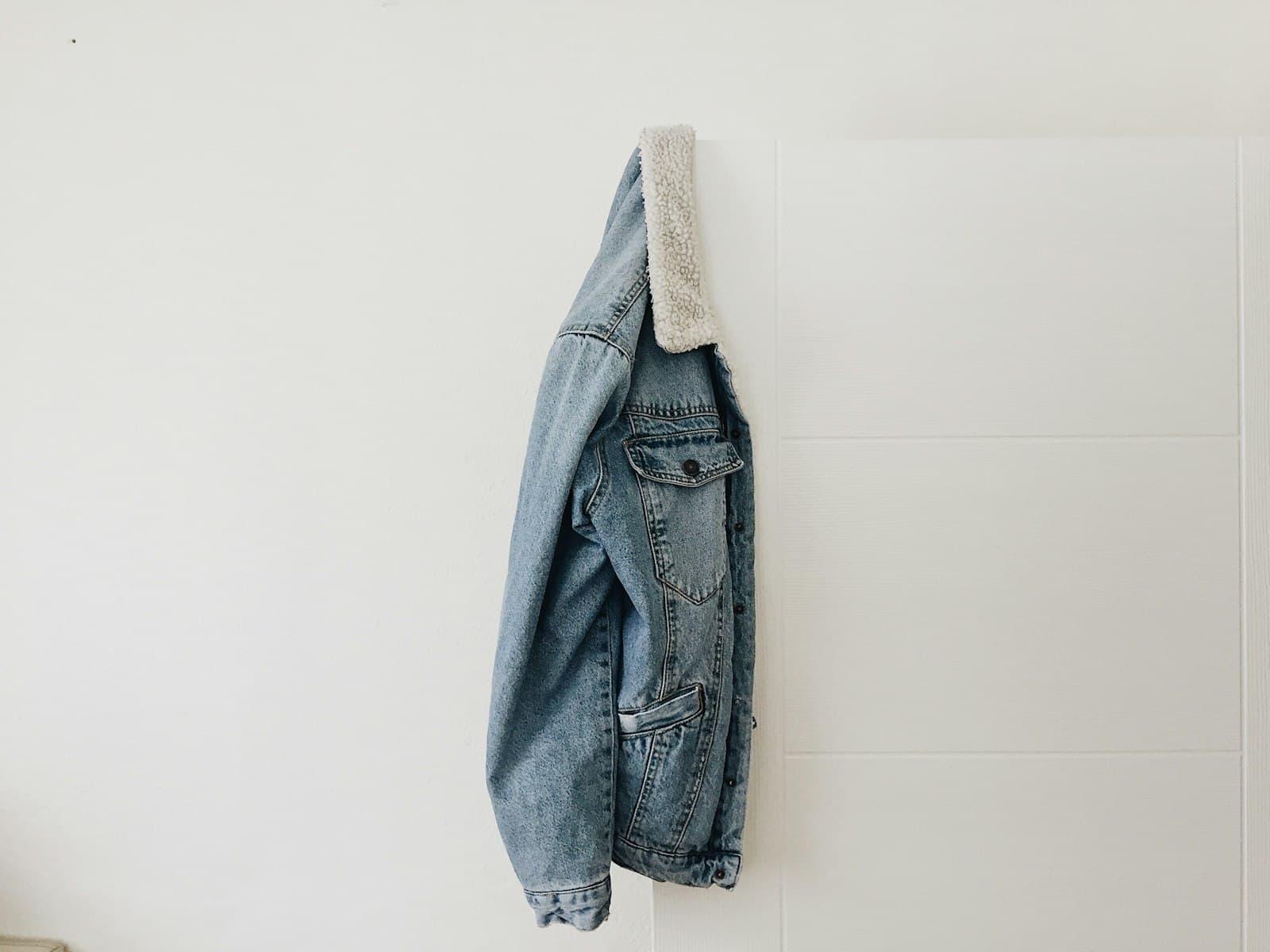 Vintage denim jacket detail